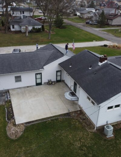 Finished residential roof replacement on a Northeast Ohio home