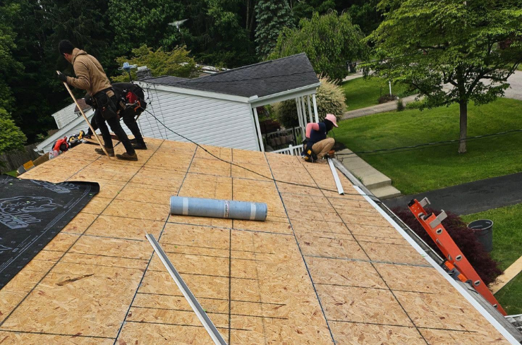 Roof replacement project completed through homeowners insurance claim