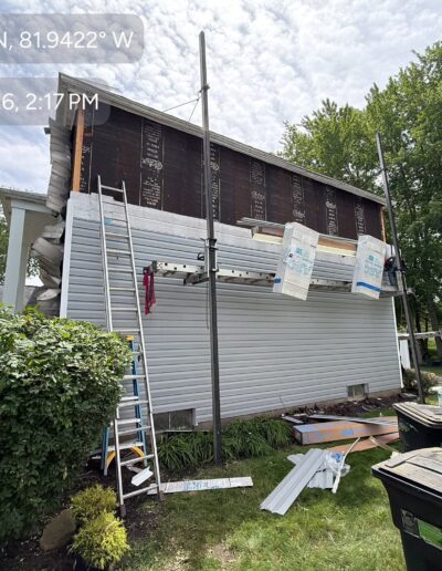 Siding services project on a Northeast Ohio home, photo 1